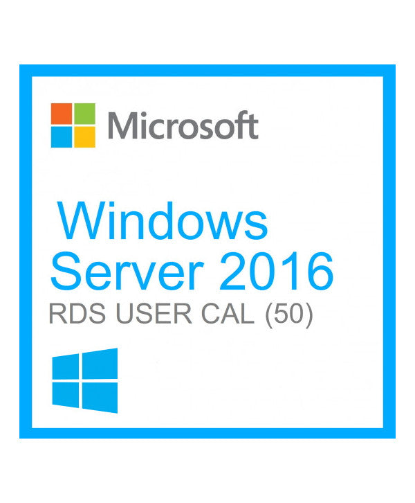 Windows Server 2016 Remote Desktop Services (RDS) 50 user connections
